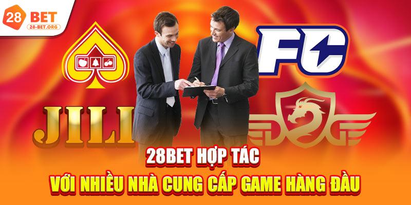 28bet hợp tác với nhiều nhà cung cấp game hàng đầu
