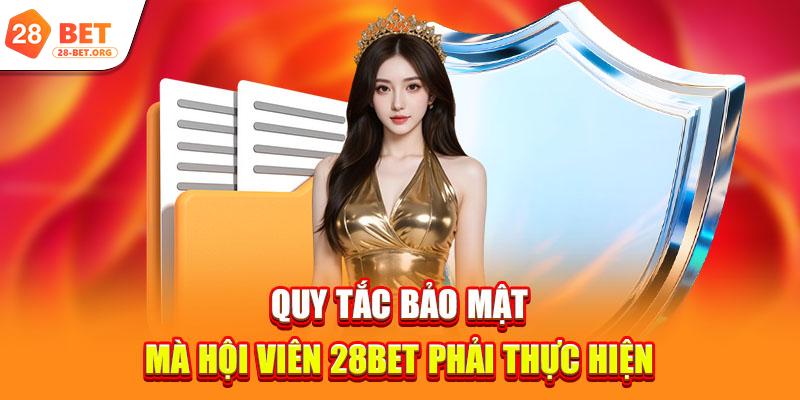 Quy tắc bảo mật mà hội viên 28bet cần thực hiện